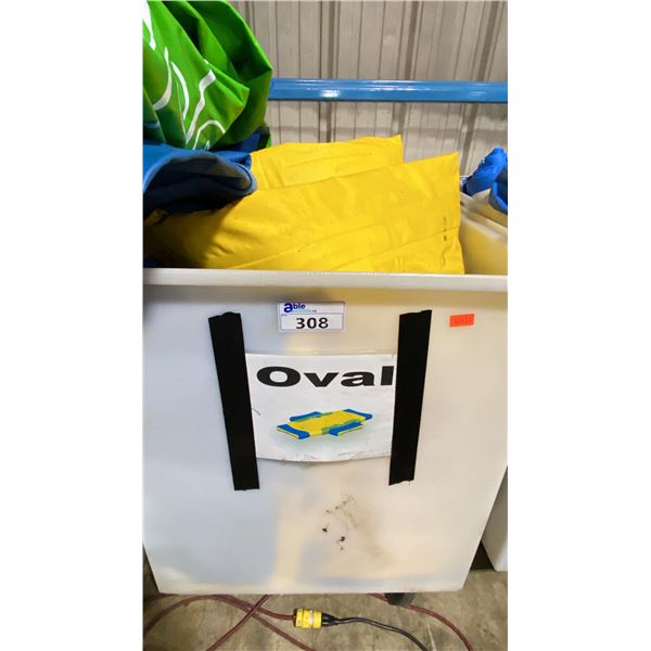 WIBIT COMMERCIAL RECREATIONAL OVAL AQUATIC MODULAR INFLATABLE PLAY PRODUCT