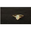 Image 1 : APPROX 10K LADIES RING SET WITH OPAL & DIAMONDS (1.3G)