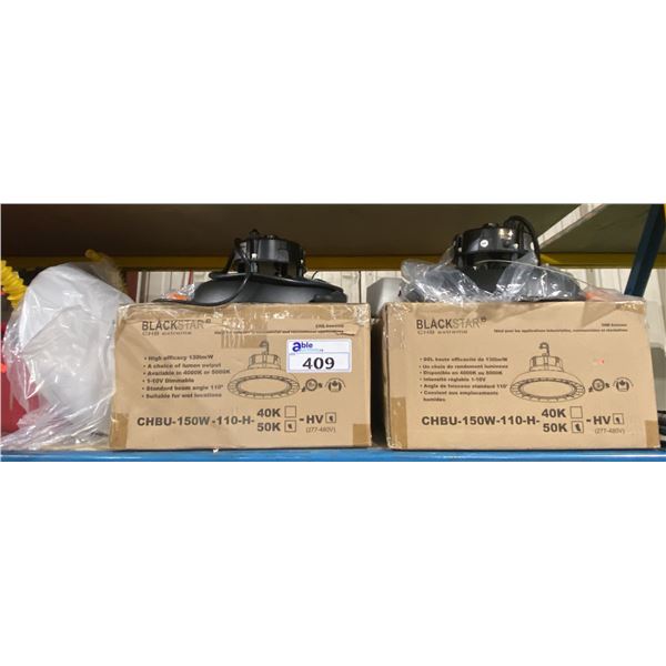 6 EE LIGHTING CHBU-150W-110-H-50K-HV CHB EXTREME HIGH BAY LED UFO BLACKSTAR LIGHTS (1211F) & 1