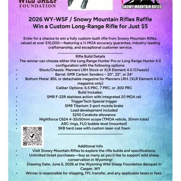 Snowy Mountain Rifles $5 Raffle