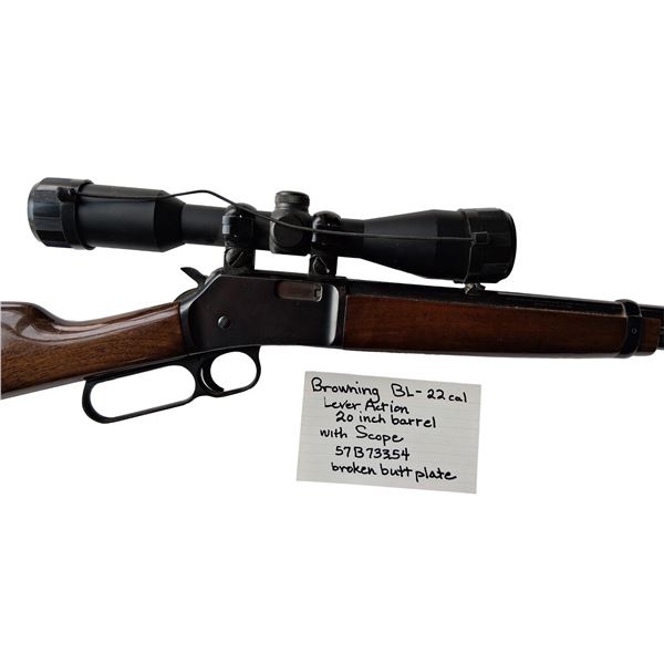 Browning BL in .22 - Right Handed 20 Inch barrel SN:57B733554