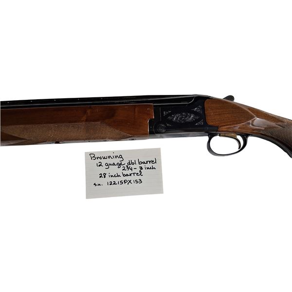 Browni Citori DBL Barrel in 12 Gauge. SN:1221PX153