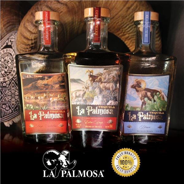 3 Bottles of LaPalmosa Tequila