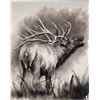Image 5 : Elena Johnson Original Art 30x40 Framed Wild Sheep Art