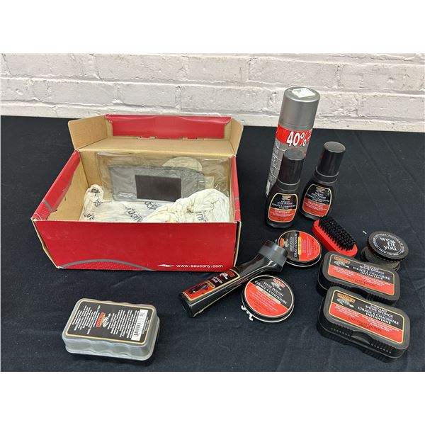 Box of Shoe Shine Supplies