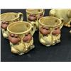 Image 2 : Ceramic Frog Tea Set Pot, Cream Pitcher, 4 Mugs, Bowl