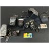 Image 1 : Lot of Vintage Film Camera Items Minolta, Canon, Pentax Digital Camera, cases, Flash