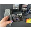 Image 2 : Lot of Vintage Film Camera Items Minolta, Canon, Pentax Digital Camera, cases, Flash