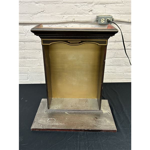 Wooden Pedestal Shrine / Prayer Box ? 22" x 20" x 12"