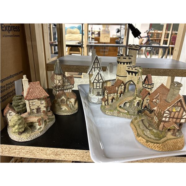 Lot of 5 David Winter Hand made Hand Painted England UK Figurines