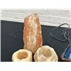 Image 3 : 7pcs Geode Lamp, Candle Holder, Salt Rock Candle Holders and Decor, Rock Specimen