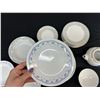 Image 2 : Lot of 22pcs Assorted Fine Bone China Plates, Mikasa, Corelle, Regent, etc