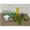 Image 1 : Lot of Colored Glass Cups, Servers, Coca Cola Glasses