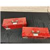 Image 2 : Pair of Red Toolboxes