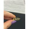 Image 5 : Gold Coloured Ladies Ring w 1 Red Stone & 1 Clear Stone (missing 5 stones)
