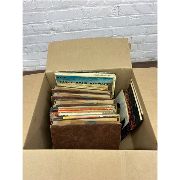 Box of Mostly 78s Records