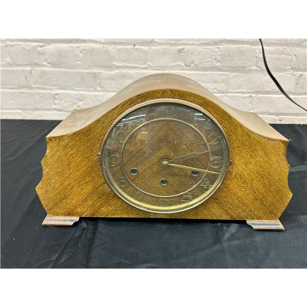 Vintage Wooden Mauthe Made in Germany Mantle Clock *as is*