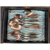 Image 2 : Vintage Antique Rogers Silverware Cutlery Flatware Set & Tea Spoons