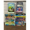 Image 1 : Lot of 21 VHS Tapes Clamshell Animated / Disney / Childrens Movies