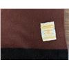 Image 3 : Vintage Hudson Bay 6-Stripe Brown and Black Blanket, 100% Wool