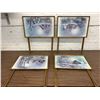 Image 1 : Lot of TV Tray Tables with Artist Tops Andres Orpinas