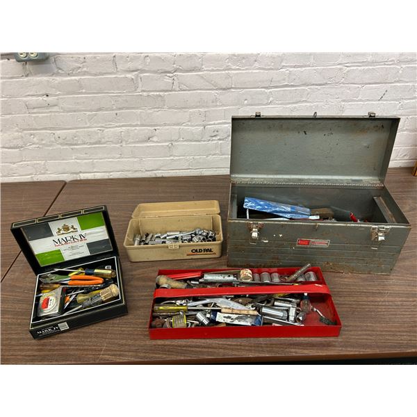 Lot of Assorted Tools, Hand Tools, Tool Boxes, etc