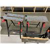 Image 2 : Lot of 3 Job Mate Craftsman, Black & Decker 225 Folding Work Tables