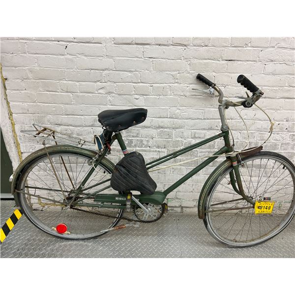 Vintage CCM Elan Bicycle Bike with License Plate (as is) 1970s Cruiser Bike