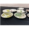 Image 2 : Lot of 4 Tea Cups and Saucers Royal Albert, 1 Cup and 1 Saucer, 1 Larger Plate Fine Bone China