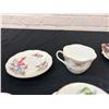 Image 4 : Lot of 4 Tea Cups and Saucers Royal Albert, 1 Cup and 1 Saucer, 1 Larger Plate Fine Bone China