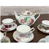 Image 5 : Lot of Fine Bone China 7 Cups and Saucers, 2 extra cups, 2 extra saucers, Tea Pot *lip damage*