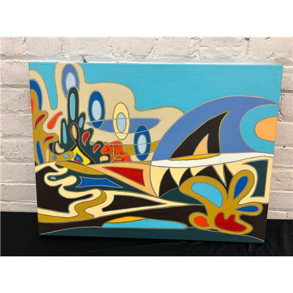 Lillian Austin Original Canvas Painting "Prairie Grove"