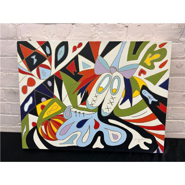 Original Lillian Austin Canvas Painting Signed, 24" x 18"