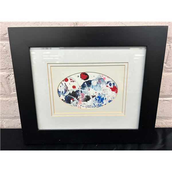 Lillian Austin Original Framed Matted Painting, 13" x 11"