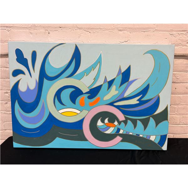 "C-Scape" Original Canvas Painting by Lillian Austin