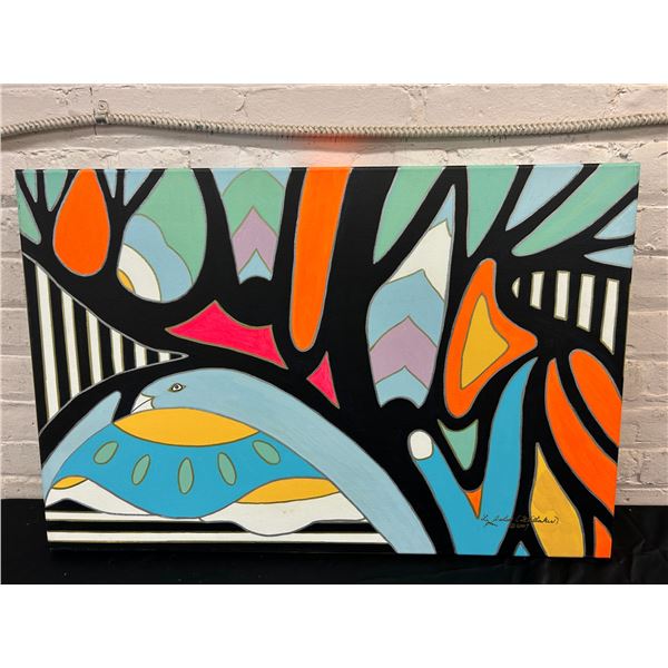 "Tree Roots & Bambolines" Original Canvas Painting by Lillian Austin 2007