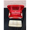 Image 4 : Vintage Red Samsonite Hard Shell Cosmetics Travel Case