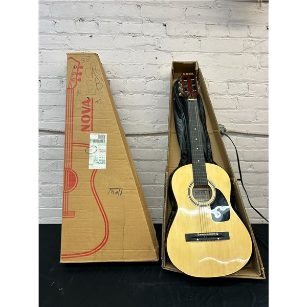 NOVA Model 3601 Acoustic Guitar with Case, Boxed