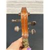Image 10 : Vintage Wooden Violin with Case (unmarked, missing bridge, as is)