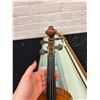 Image 2 : Vintage Wooden Violin with Case (unmarked, missing bridge, as is)