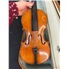Image 4 : Vintage Wooden Violin with Case (unmarked, missing bridge, as is)