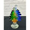 Image 4 : Art Glass Blown Glass Rooster Figurine 8"