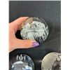 Image 3 : Lot of 3 Art Glass Blown Glass Paperweights