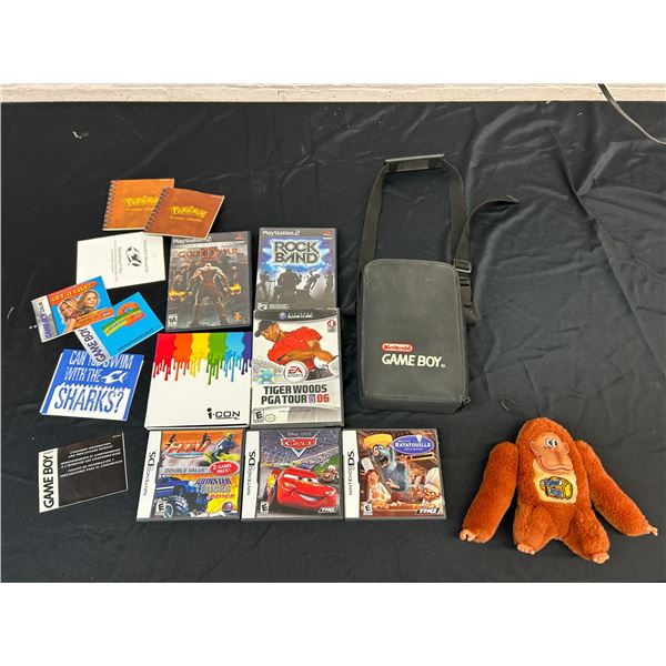 Lot of Assorted Video Games and Accessories DS, PS2, Game Boy, Booklets