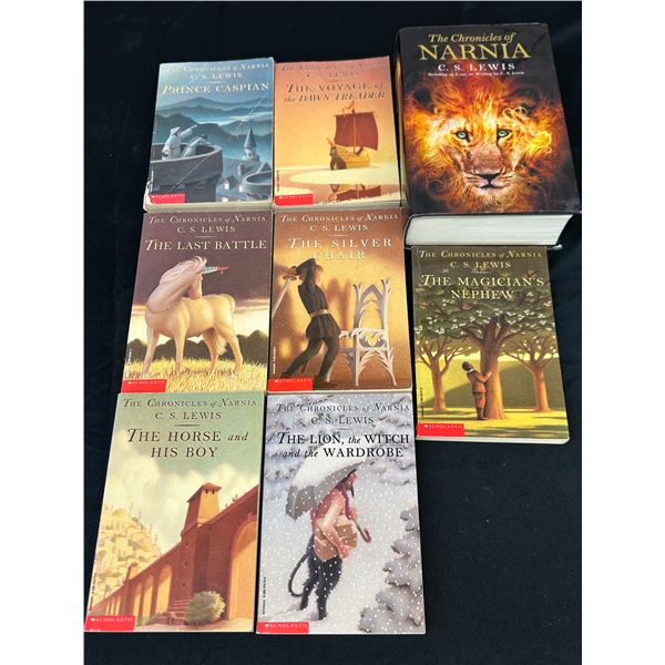 Lot of 8 C.S. Lewis Fiction Fantasy Books Paperback