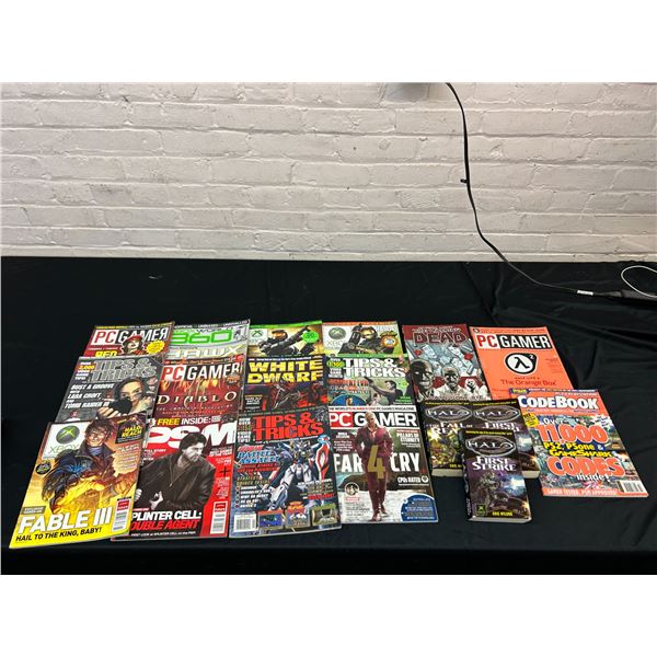 Lot of 18 Video Game Related Magazines Gaming PC Gaming, Walking Dead, Etc