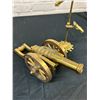 Image 2 : Lot of 3 Brass Items Cannon Hand Note Holder and Bell