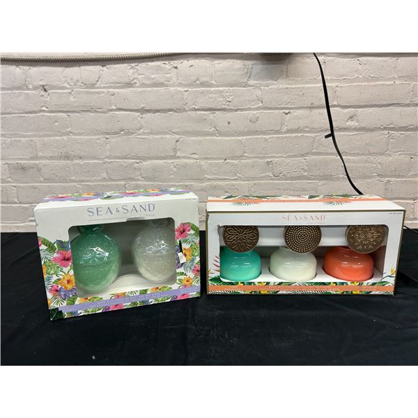 Lot of Sea & Sand Candles, Soy & Essential Oil NEW