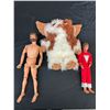 Image 1 : Lot of Vintage Dolls GI Joe Mork from Ork Plush Gizmo Gremlins