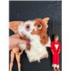 Image 2 : Lot of Vintage Dolls GI Joe Mork from Ork Plush Gizmo Gremlins